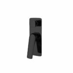 AU Square Black Shower/Bath Wall Mixer with Diverter | OX0166.ST