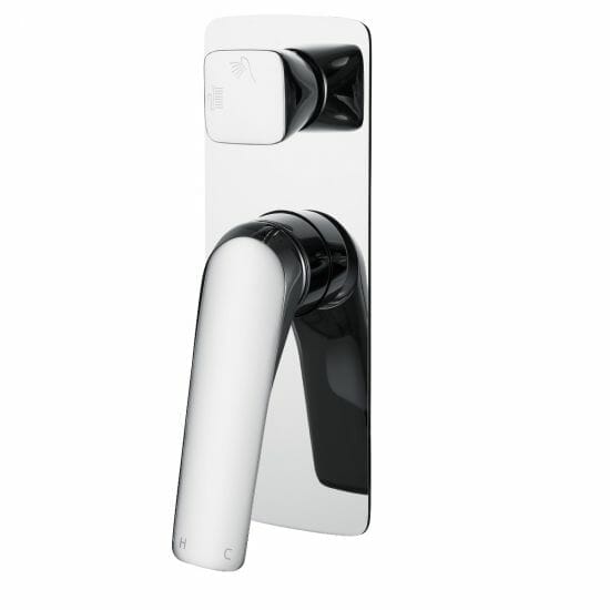 AU Square Chrome Shower/Bath Wall Mixer with Diverter | CH0166.ST