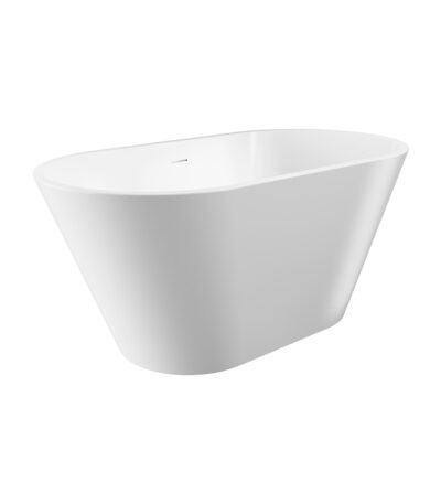 Austin Freestanding Acrylic Bath with Overflow, 1300mm