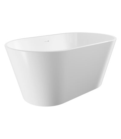 Austin Freestanding Acrylic Bath with Overflow, 1400mm