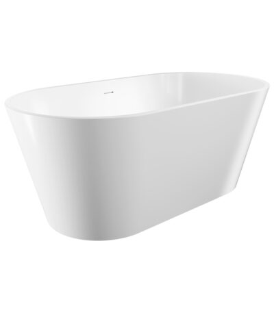 Austin Freestanding Acrylic Bath with Overflow, 1500mm