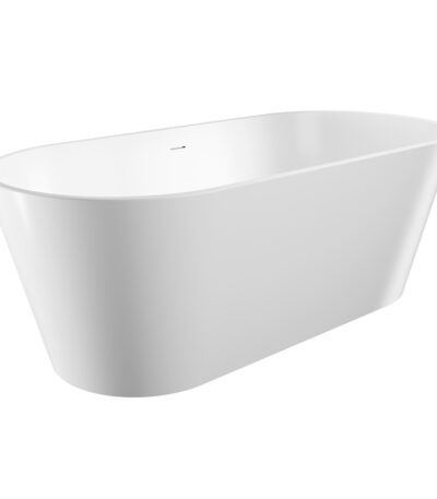 Austin Freestanding Acrylic Bath with Overflow, 1700mm