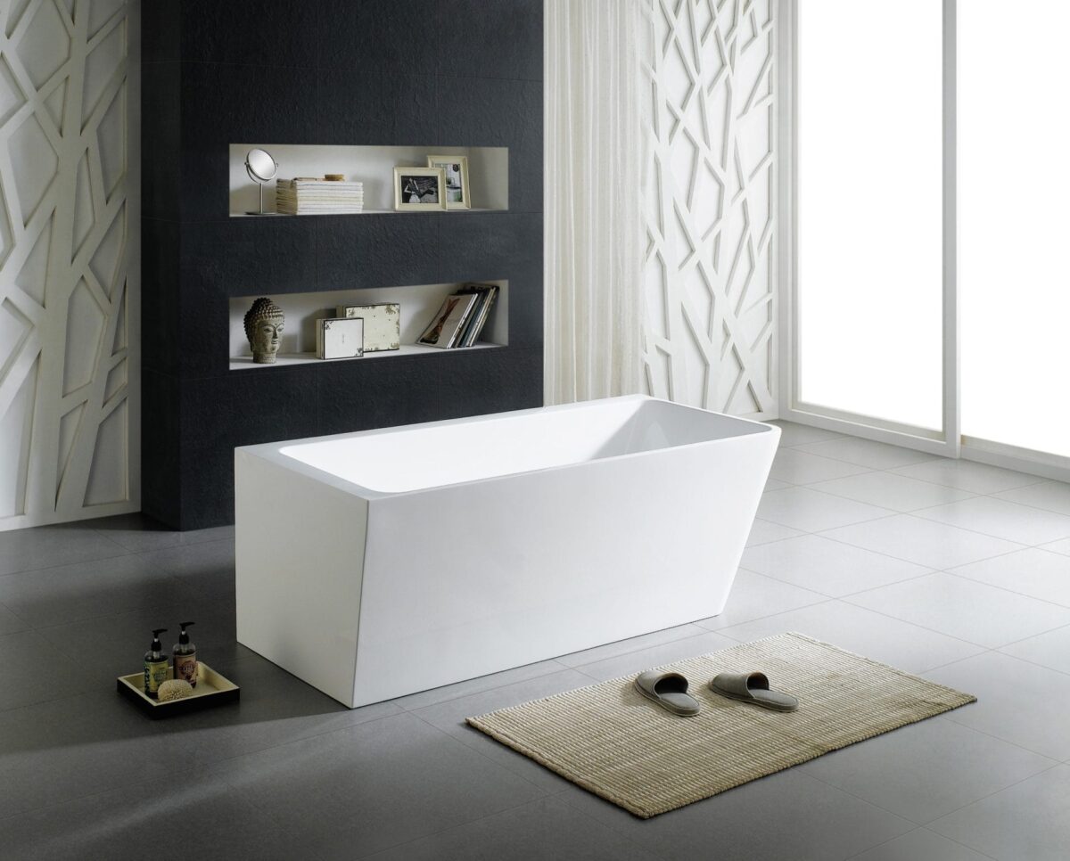 Avis Corner Back to Wall Bathtub -Left - Gloss white - 1700mm | ACBT1700L