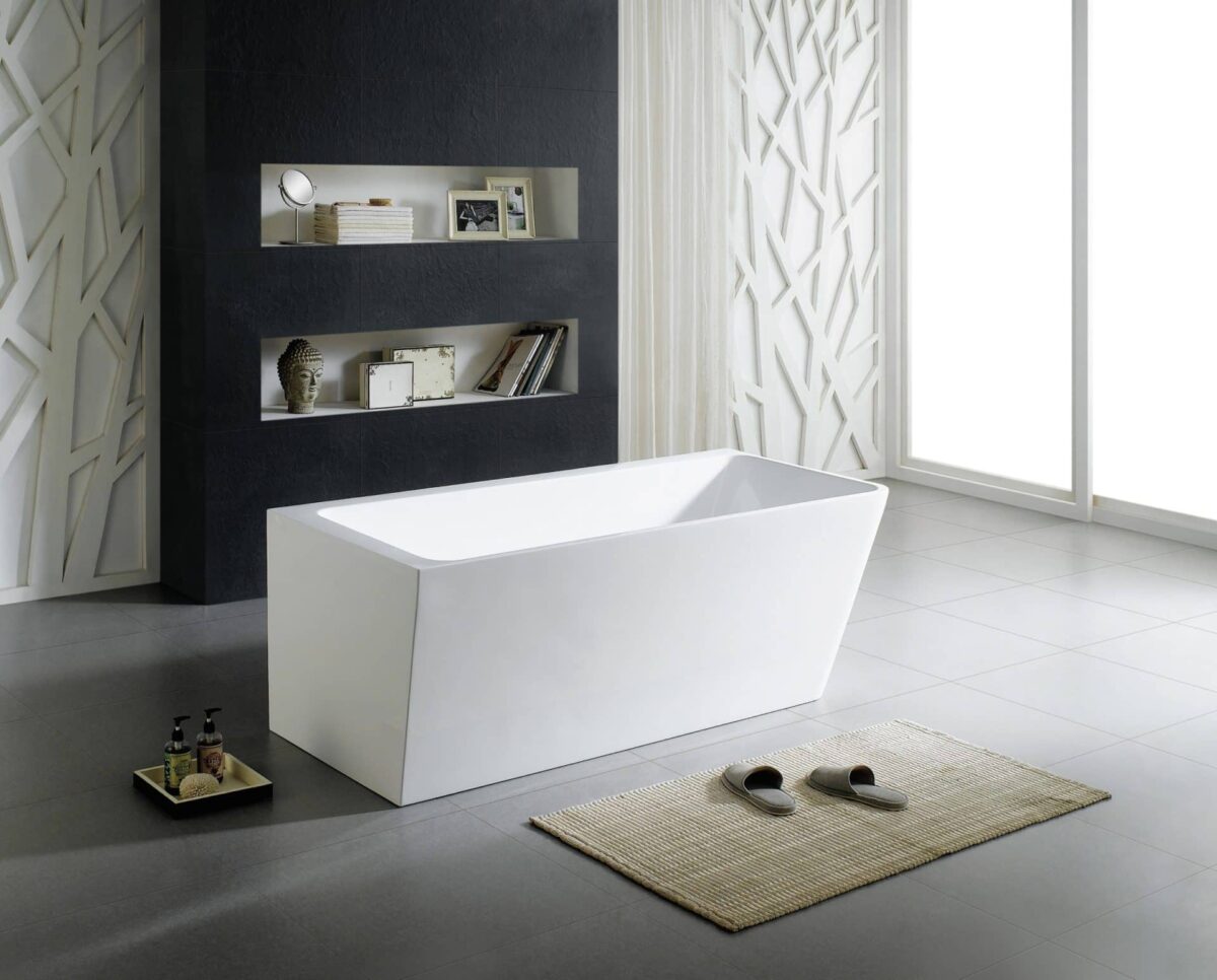 Avis Corner Back to Wall Bathtub -Right - Gloss white -1700mm | ACBT1500R