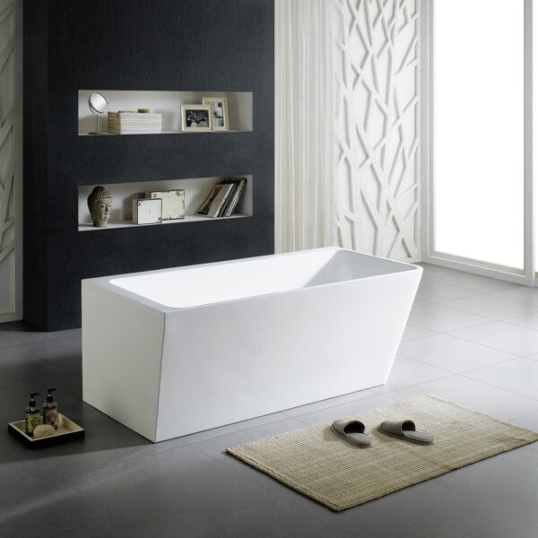 Avis Corner Back to Wall Bathtub -Right - Gloss white -1700mm | ACBT1500R