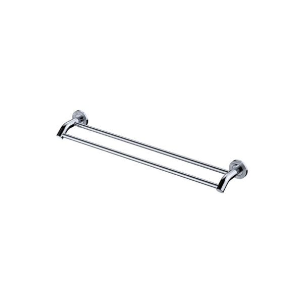 Axle 600mm Double Towel Rail, Chrome