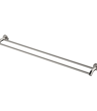 Axle 900mm Double Towel Rail, Brushed Nickel