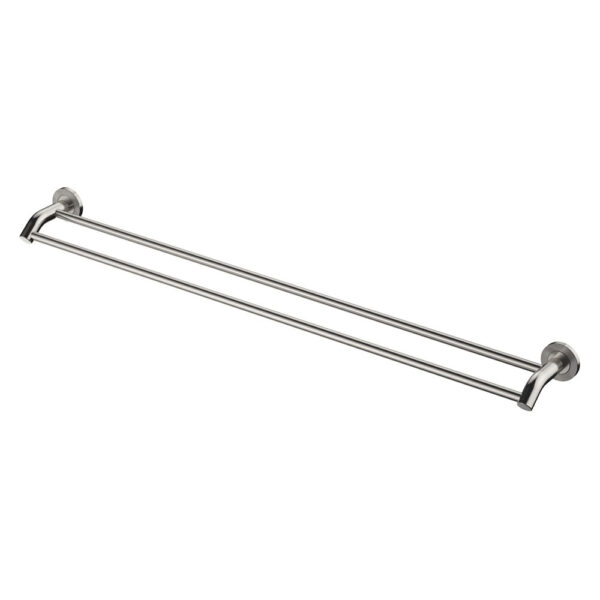 Axle 900mm Double Towel Rail, Brushed Nickel