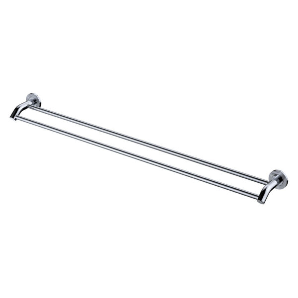 Axle 900mm Double Towel Rail, Chrome