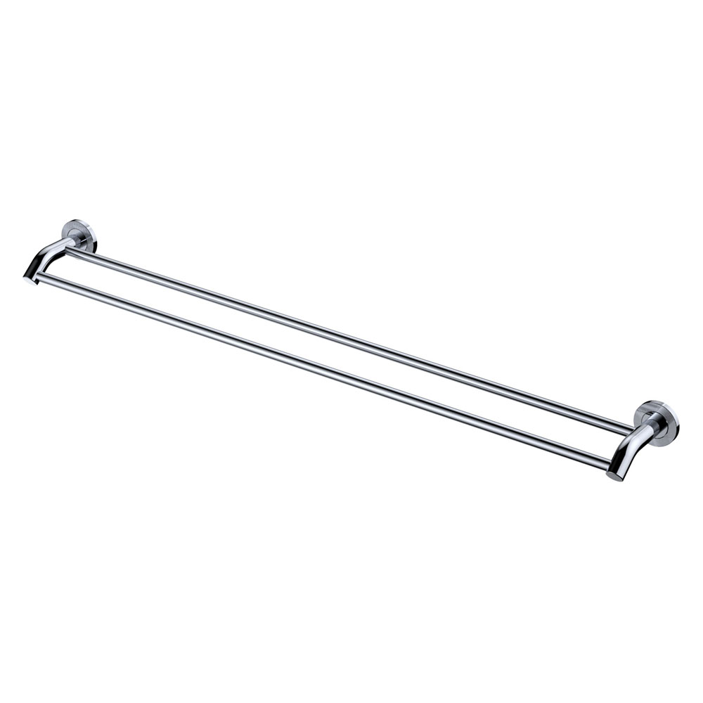 Axle 900mm Double Towel Rail, Chrome
