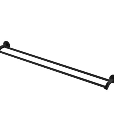 Axle 900mm Double Towel Rail, Matte Black