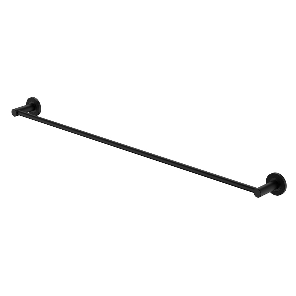 Axle 900mm Single Towel Rail, Matte Black