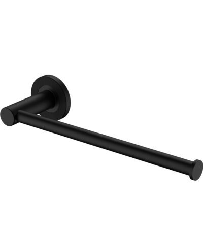 Axle Hand Towel Rail/Roll Holder, Matte Black