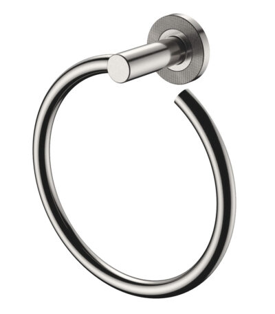 Axle Hand Towel Ring, Brushed Nickel