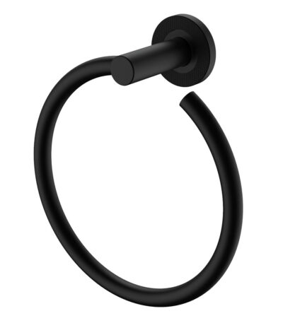 Axle Hand Towel Ring, Matte Black