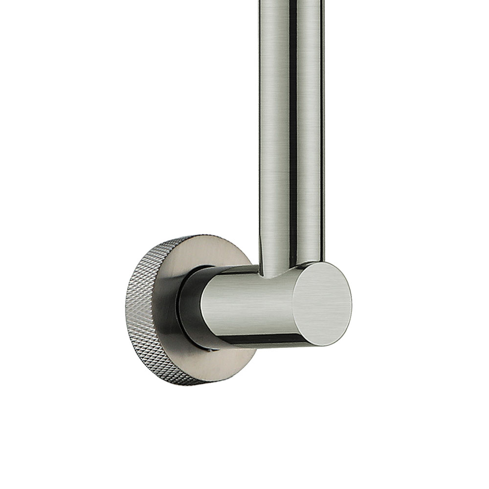 Axle Industrial Cover Plate for Kaya Gooseneck Arm Shower, Brushed Nickel