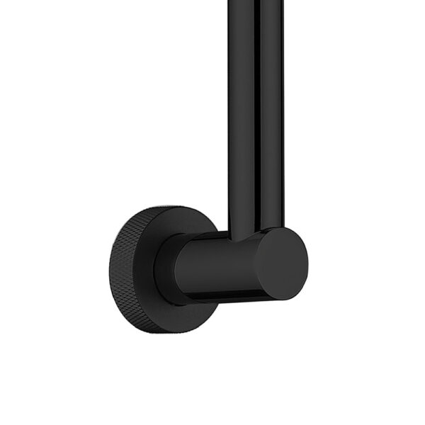 Axle Industrial Cover Plate for Kaya Gooseneck Arm Shower, Matte Black