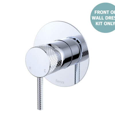 Axle Wall Mixer Dress Kit, Large Round Plate, Chrome
