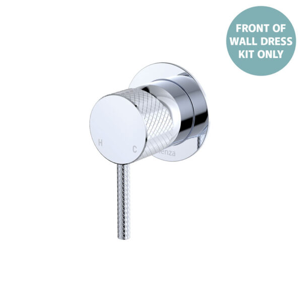 Axle Wall Mixer Dress Kit, Small Round Plate, Chrome