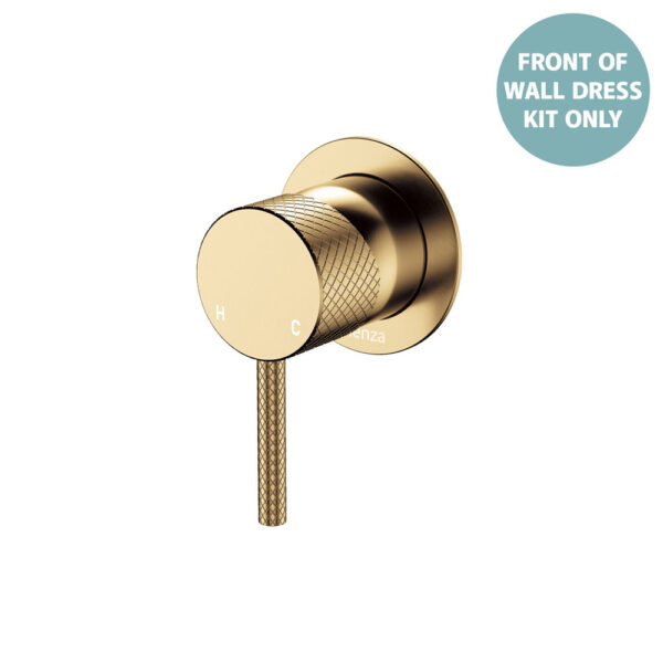 Axle Wall Mixer Dress Kit, Small Round Plate, Urban Brass