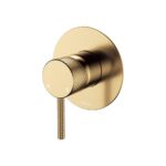 Axle Wall Mixer, Large Round Plate, Urban Brass