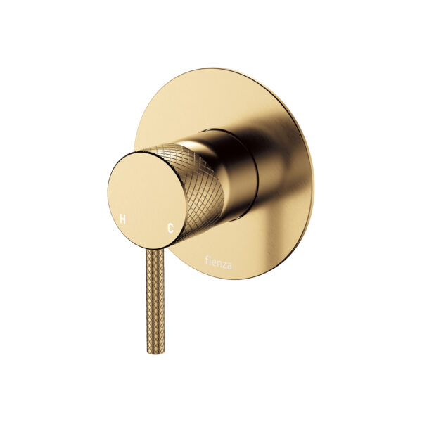 Axle Wall Mixer, Large Round Plate, Urban Brass
