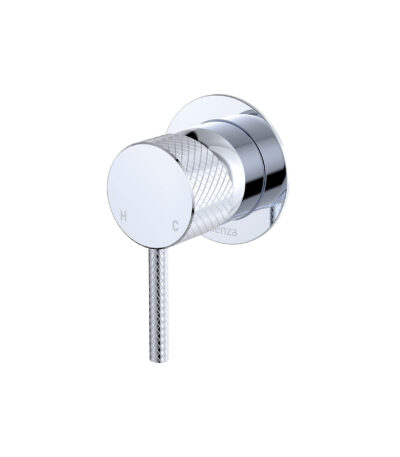 Axle Wall Mixer, Small Round Plate, Chrome