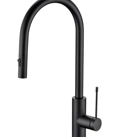 Aziz-II Pull Out Sink Mixer - Matt Black | PCC1003MB