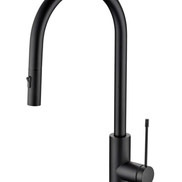 Aziz-II Pull Out Sink Mixer - Matt Black | PCC1003MB