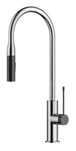 Aziz Pull Out Sink Mixer - Chrome/Matt Black | PCC1002C/MB