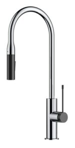 Aziz Pull Out Sink Mixer - Chrome/Matt Black | PCC1002C/MB