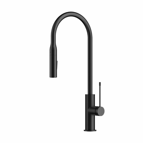 Aziz Pull Out Sink Mixer - Matt Black | PCC1002MB