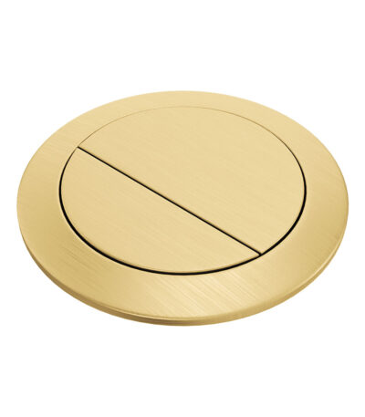 Back to Wall Round Toilet Flush Buttons, PVD Urban Brass
