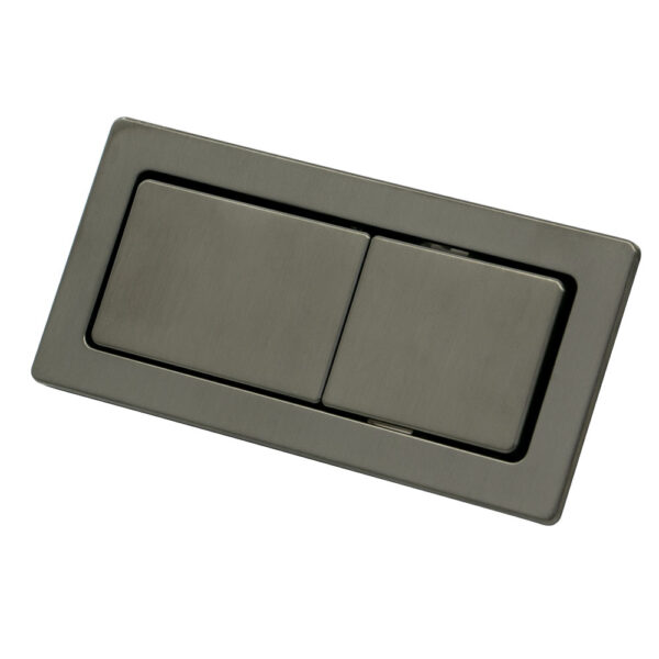Back to Wall Toilet Flush Buttons, Gun Metal