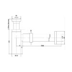 BADUNDKUCHE BK226 HANDEL BRASS BOTTLE TRAP CHROME AND COLOURED - Urban Designs Bathroom and Kitchen
