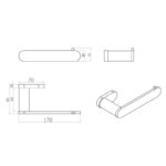 BADUNDKUCHE BK2306 SS RUND TOILET PAPER HOLDER CHROME AND COLOURED - Urban Designs Bathroom and Kitchen