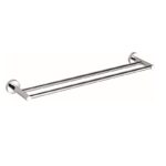 BADUNDKUCHE BK401-750 RUND DOUBLE TOWEL RAIL 750MM CHROME AND COLOURED - Urban Designs Bathroom and Kitchen