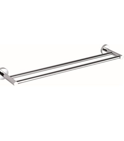 BADUNDKUCHE BK401-750 RUND DOUBLE TOWEL RAIL 750MM CHROME AND COLOURED - Urban Designs Bathroom and Kitchen