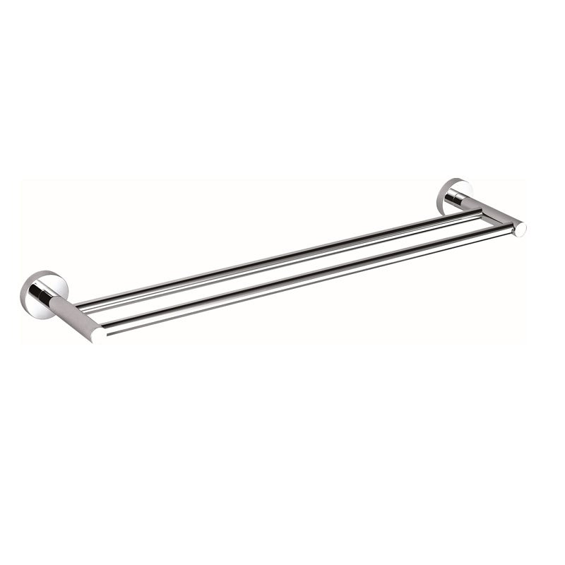 BADUNDKUCHE BK401-750 RUND DOUBLE TOWEL RAIL 750MM CHROME AND COLOURED - Urban Designs Bathroom and Kitchen