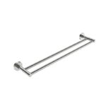 BADUNDKUCHE BK401-750 RUND DOUBLE TOWEL RAIL 750MM CHROME AND COLOURED - Urban Designs Bathroom and Kitchen