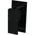 BADUNDKUCHE BKM104 ECKIG SHOWER MIXER CHROME / MATTE BLACK - Urban Designs Bathroom and Kitchen