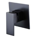 BADUNDKUCHE BKM105 ECKIG SHOWER MIXER CHROME / MATTE BLACK - Urban Designs Bathroom and Kitchen