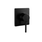 BADUNDKUCHE BKM207 RUND BATH/SHOWER MIXER CHROME / MATTE BLACK - Urban Designs Bathroom and Kitchen