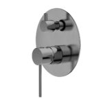 BADUNDKUCHE BKM208 RUND SHOWER DIVERTER MIXER CHROME AND COLOURED - Urban Designs Bathroom and Kitchen