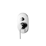 BADUNDKUCHE BKM208 RUND SHOWER DIVERTER MIXER CHROME AND COLOURED - Urban Designs Bathroom and Kitchen