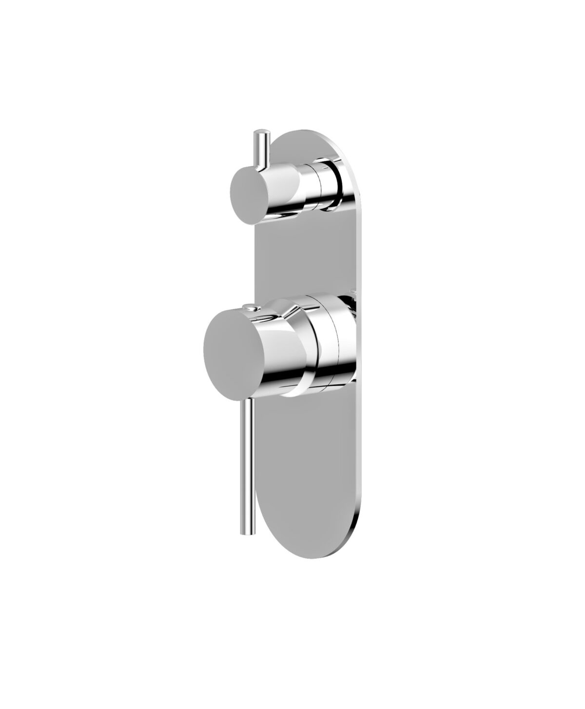 BADUNDKUCHE BKM2505 MORGAN RUND SHOWER DIVERTER MIXER CHROME AND COLOURED - Urban Designs Bathroom and Kitchen