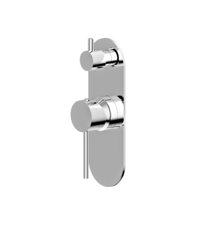 BADUNDKUCHE BKM2505 MORGAN RUND SHOWER DIVERTER MIXER CHROME AND COLOURED - Urban Designs Bathroom and Kitchen