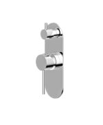 BADUNDKUCHE BKM2505 MORGAN RUND SHOWER DIVERTER MIXER CHROME AND COLOURED - Urban Designs Bathroom and Kitchen