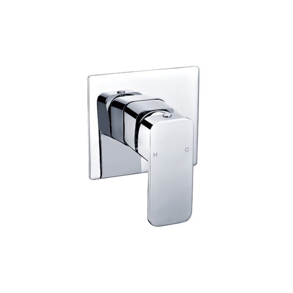BADUNDKUCHE BKM304 KOMPAKT ECKIG SHOWER MIXER CHROME AND COLOURED - Urban Designs Bathroom and Kitchen