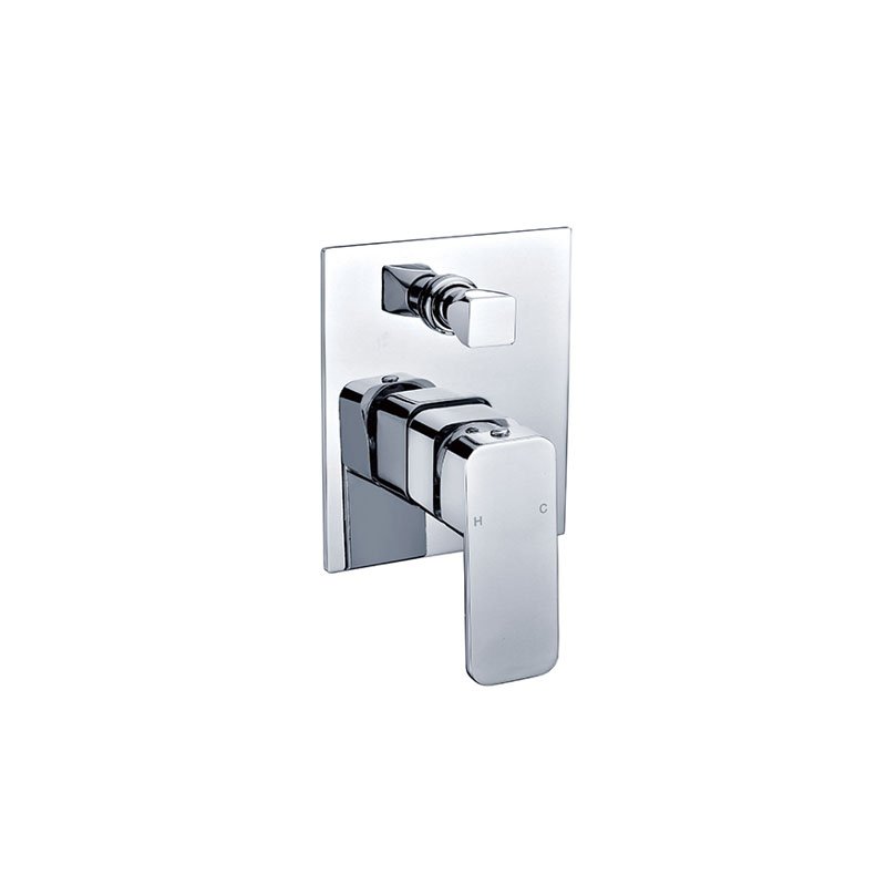 BADUNDKUCHE BKM305 KOMPAKT ECKIG SHOWER DIVERTER MIXER CHROME AND COLOURED - Urban Designs Bathroom and Kitchen